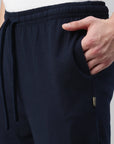unisex denver cotton polyester sweatpants blanc front