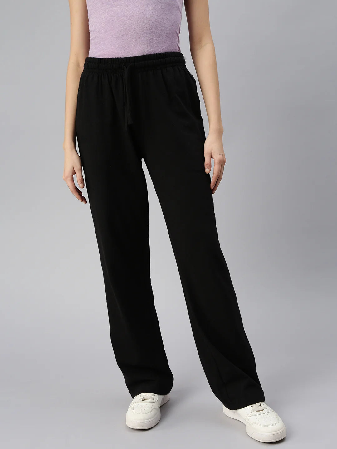 Unisex Denver Cotton Polyester Sweatpants Noir front_2