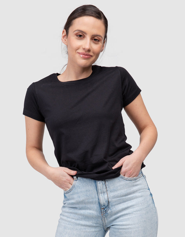 T-shirt-women-black-round-neck-t-shirt-switcher