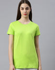 T-shirt-women-green-round-neck-t-shirt-switcher