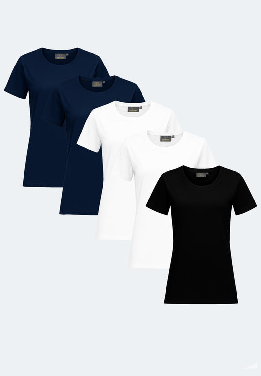 5-pack T-shirt organic Lady Gaia
