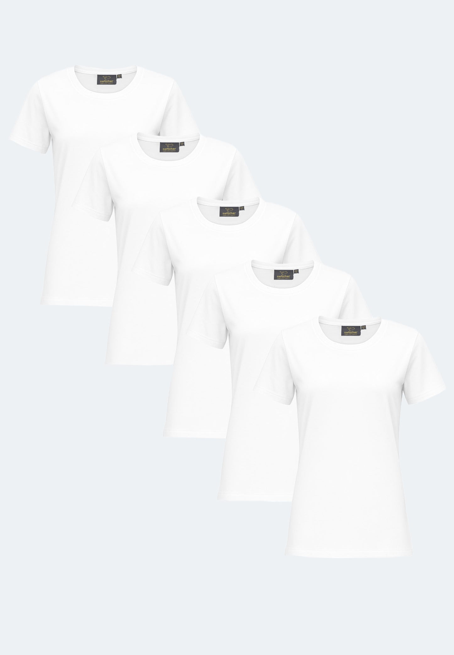 5-pack T-shirt organic Lady Gaia