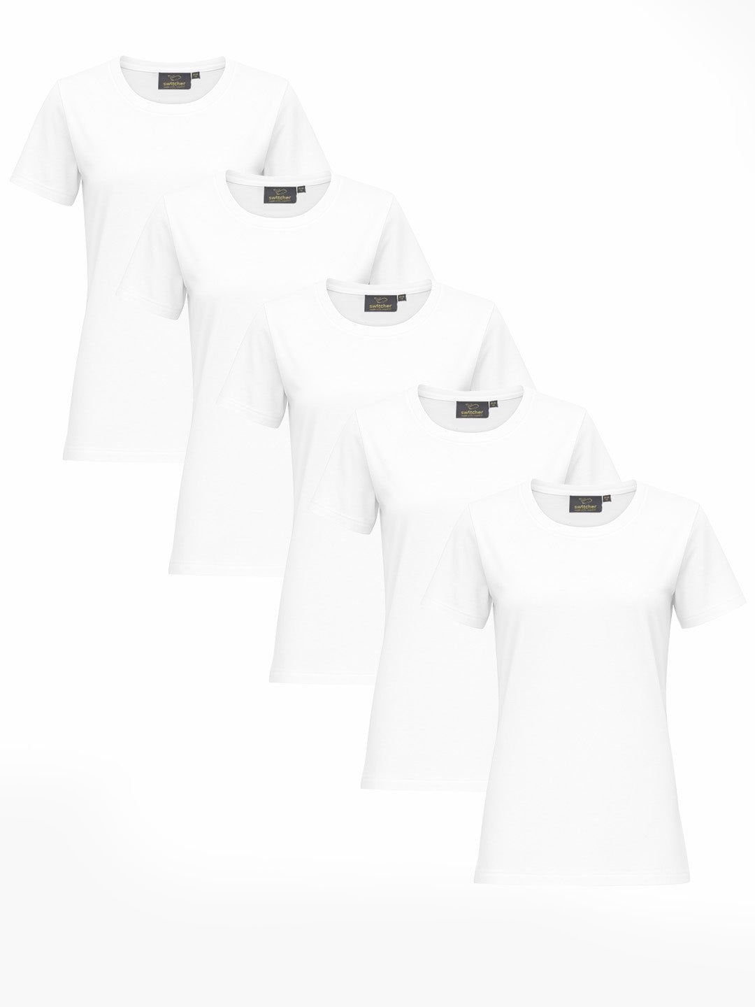 5-pack T-shirt organic Lady Gaia