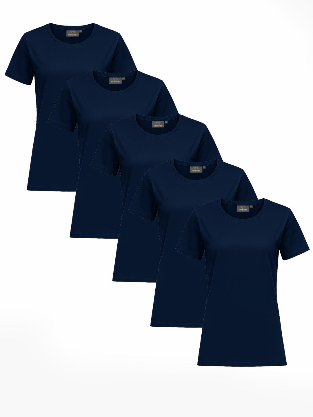 5-pack T-shirt organic Lady Gaia