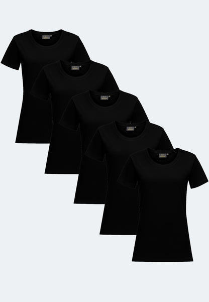 5-pack T-shirt organic Lady Gaia